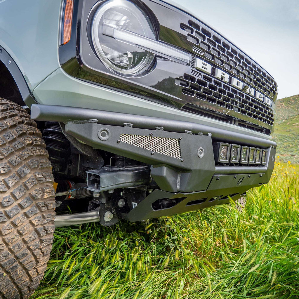 Baja Tubular Front Bumper and Skid Plate for Ford Bronco