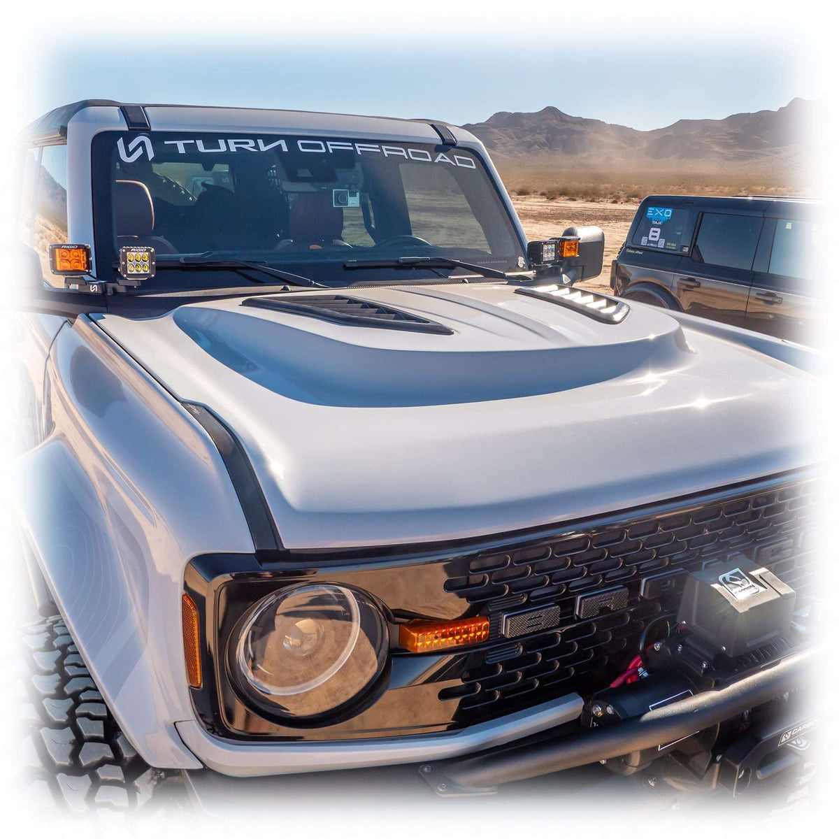 Heat Extraction Fiberglass Hood for Ford Bronco