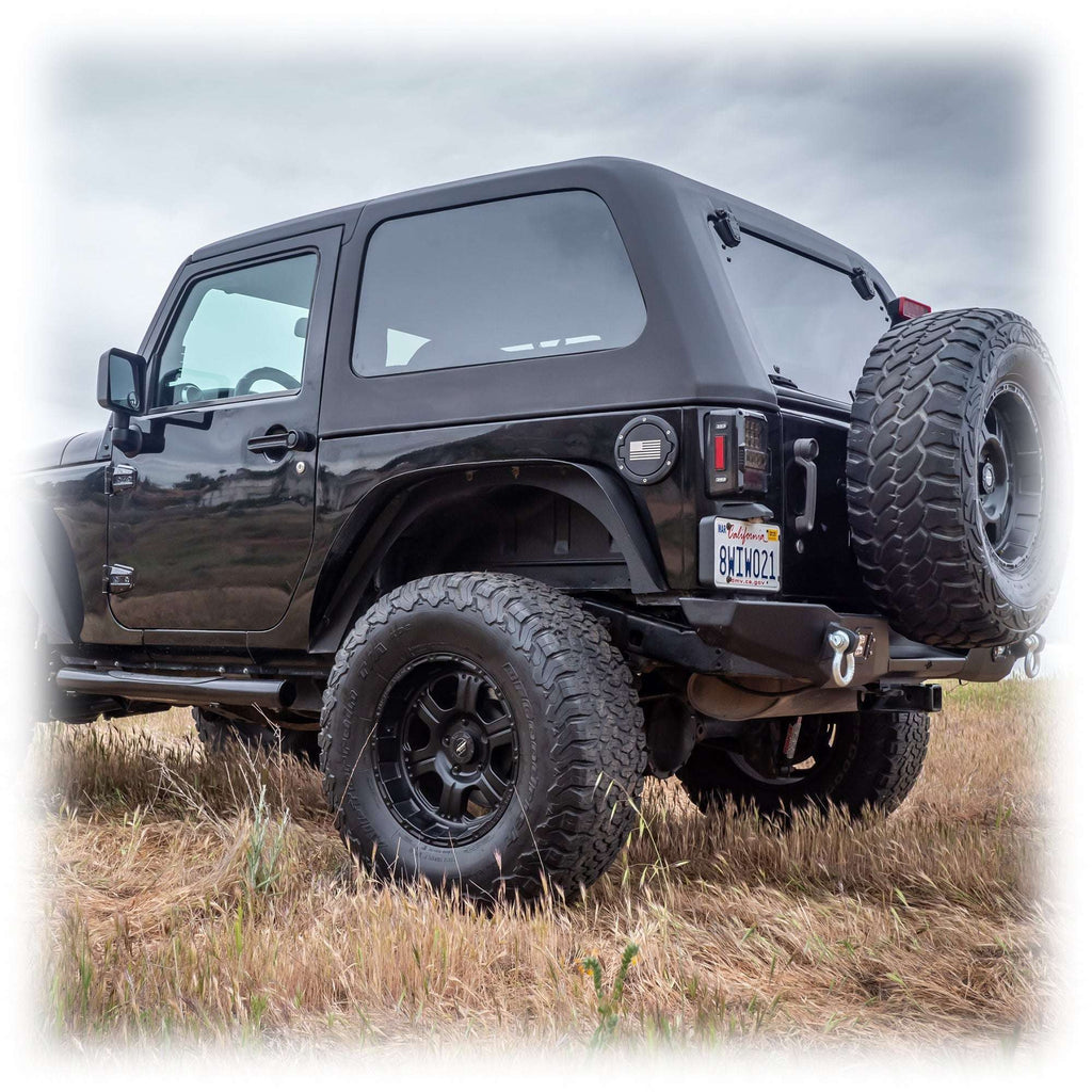2-Piece Fastback Hard Top for Jeep Wrangler JK 2-Door