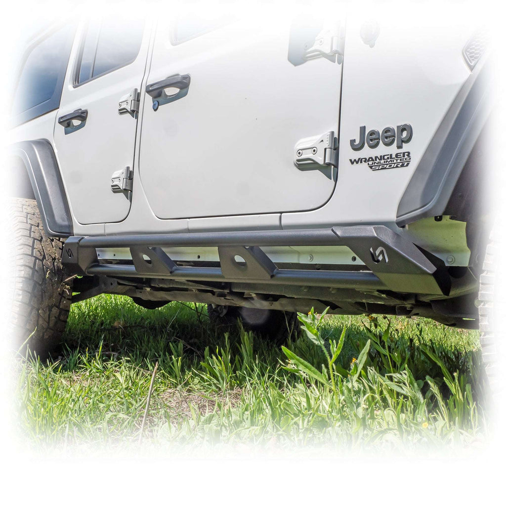 Rock Sliders with Frame-Mount System for Jeep Wrangler JL 4-Door